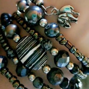 Elephant detail wrap bracelet